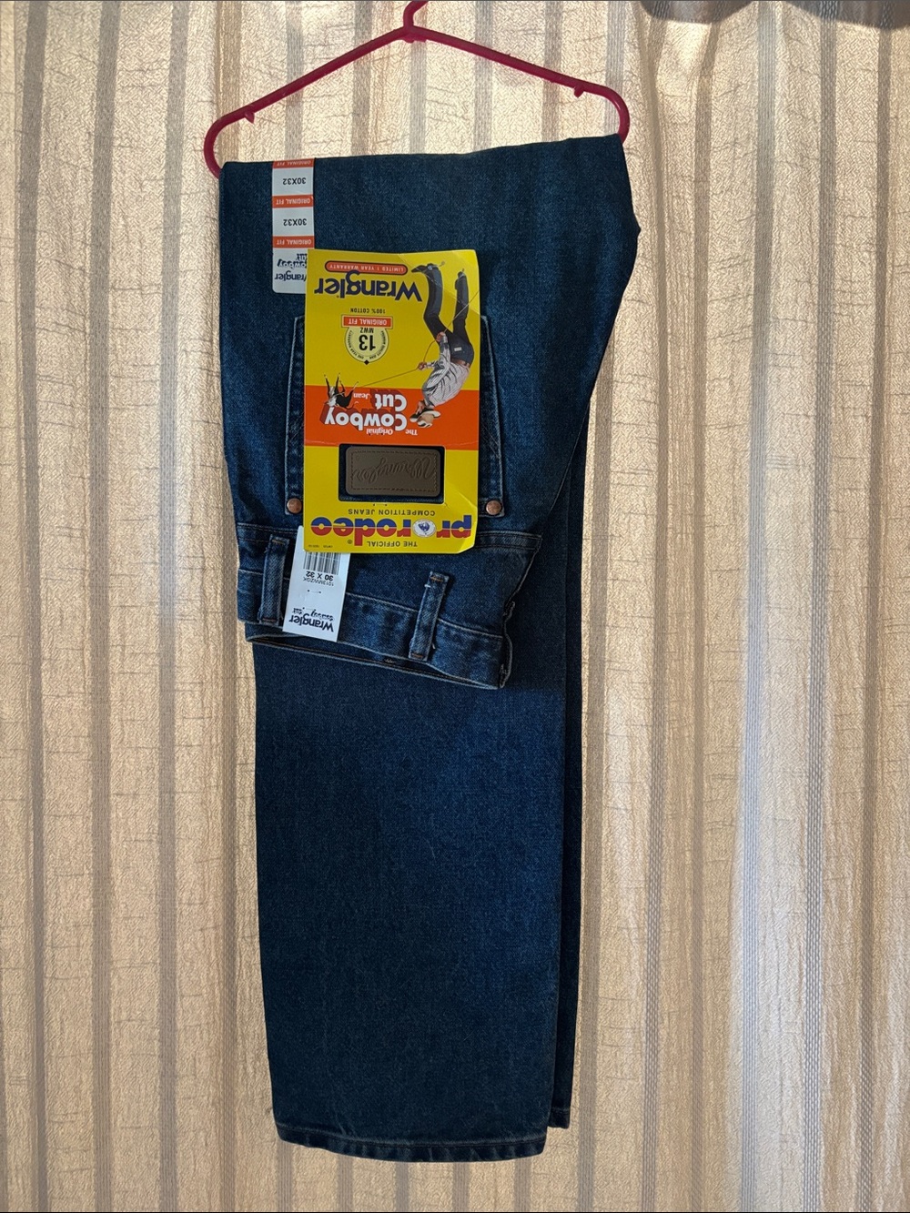 NWT Wrangler Men’s Dark Blue Bootcut Jeans 30 x 32